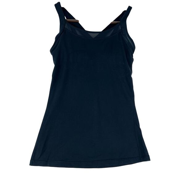 Lululemon Teal Green Strappy Tank With Shelf Bra Women’s SZ 4 EUC - Picture 1 of 8